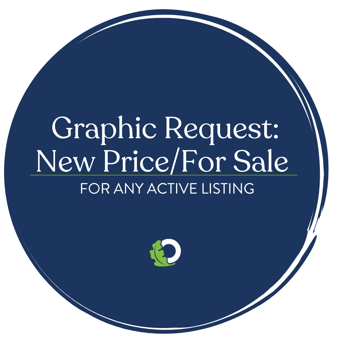 Social Media Graphics Request for New Price on Active Listing | Oakridge Real Estate